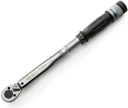 Vista 8 de Neiko PRO 03709B Llave dinamométrica de 1/2 pulgada, llave dinamométrica de clic ajustable de 25 pulgadas, fabricada con acero de cromo vanadio CrV