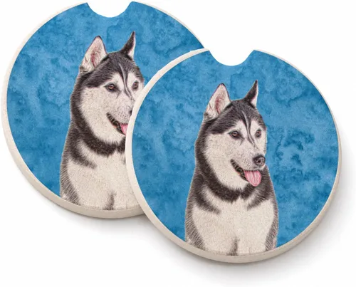 Vista 27 de Caroline's Treasures SS4767-BUCARC - Juego de 2 portavasos para automóvil, diseño de bulldog inglés, absorbentes para automóvil, portavasos