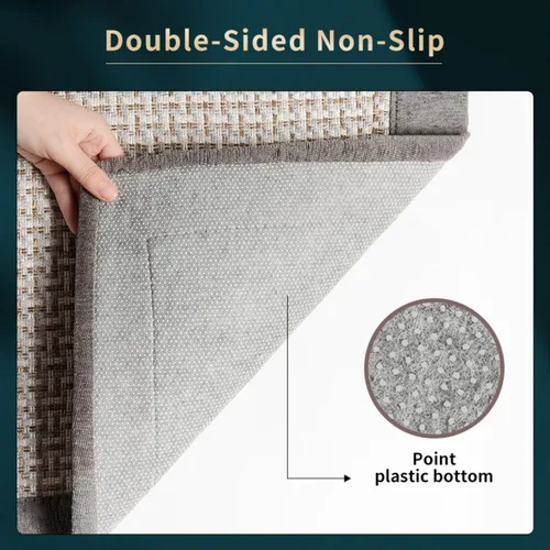 Vista 2 de Alfombras y tapetes de cocina, antideslizantes y lavables, tapetes de cocina grandes absorbentes para el piso, delante del fregadero