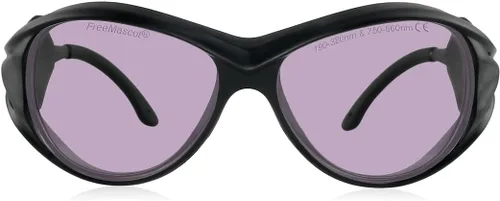 Vista 9 de FreeMascot OD 5+ 190nm-380nm/750nm-860nm longitud de onda violeta y láser infrarrojo gafas de seguridad