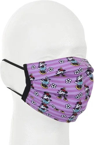 Vista 2 de Disney Minnie Mouse - Mascarilla de tela con licencia oficial lavable para niños Multi 1 Count Pack of 1