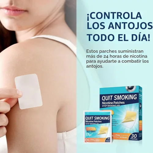 Vista 7 de Parches para Dejar de Fumar Paso 1 Ayudas para Dejar de Fumar, 30 Unidades de Parches para Dejar de Fumar que Funcionan con 2 Semanas, Parche