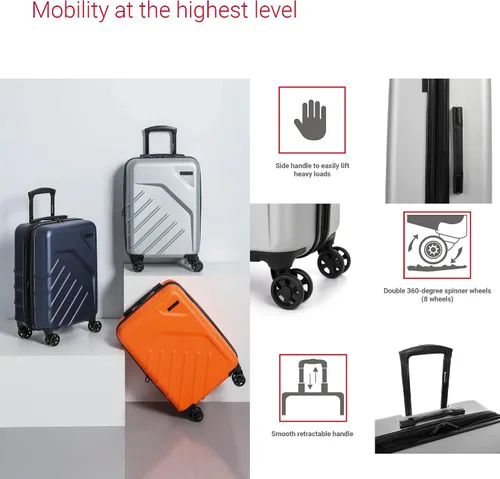 Vista 3 de Colección LGA - Equipaje rígido - ABS, plateado