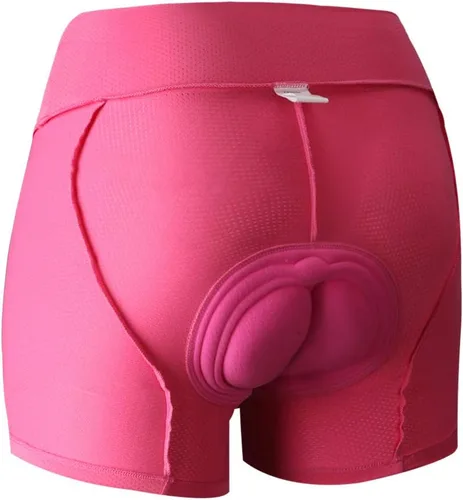 Vista 4 de CATENA Ropa interior de ciclismo para mujer con acolchado 3D, transpirable, ligero, pantalones cortos de MTB elásticos para bicicleta