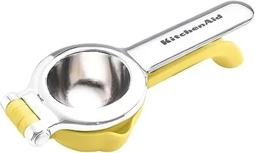 Vista 8 de KitchenAid Exprimidor de jugo de cítricos para limones y limas con colector de semillas y boquilla de vertido, limón, 8 pulgadas
