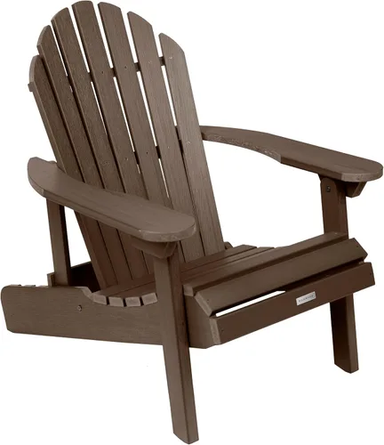 Vista 10 de Highwood Hamilton - Silla Adirondack plegable y reclinable fabricada en Estados Unidos, tamaño adulto, eucalipto