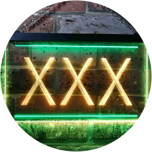 Vista 18 de ADVPRO XXX - Letrero de neón LED de doble color iluminado para adultos, color azul y rojo, 12 x 8.5 pulgadas, st6s32-i0791-br