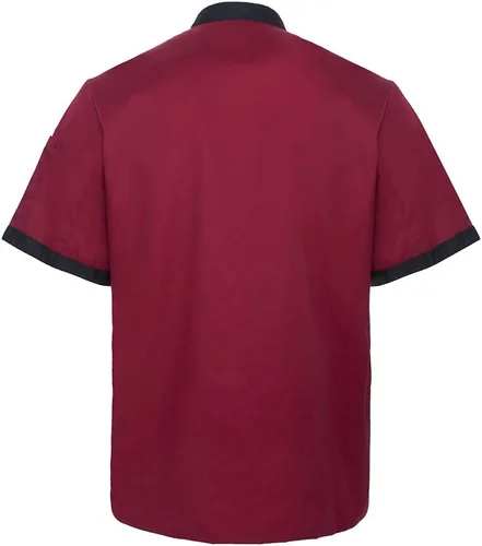 Vista 2 de TOPTIE 3 Pack Custom Short Sleeve Chef Abrigos Personalizados Transferencia de Calor y Chaquetas Bordadas