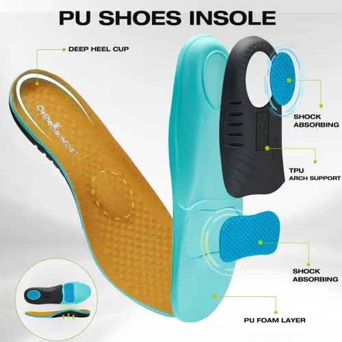 Vista 4 de OrthoComfoot Zapatillas ortopédicas de moda para hombre para fascitis plantar cómodos zapatos ortopédicos para caminar con soporte de arco, zapatos