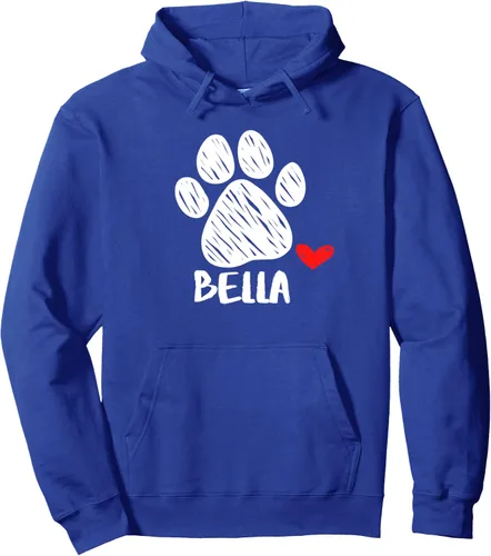 Vista 4 de Bella Dog name Puppy Parent Puppy Named Bella Sudadera con capucha para perros, Negro
