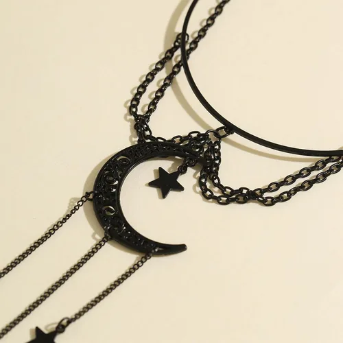 Vista 5 de Gothic Arm Cuff Women Black Lace Upper Arm Jewelry Punk Halloween Costume R2: puño de brazo