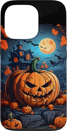 Vista 10 de iPhone 11 Pro Max - Funda para disfraz de Halloween con diseño de calabaza tallada espeluznante