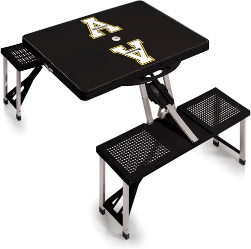 Vista 43 de PICNIC TIME NCAA North Carolina Tar Heels Folding Picnic Table - Camping Table - Outdoor Table with Umbrella Hole