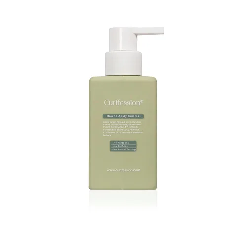 Vista 2 de CURLFESSION® El gel de rizos para cabello rizado define e hidrata los rizos y las ondas, controla el encrespamiento, 8 onzas líquidas.