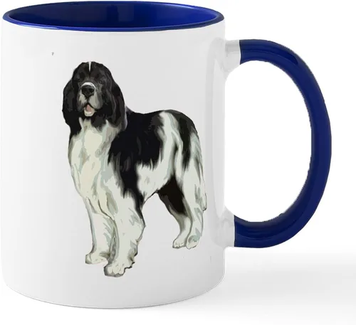 Vista 22 de CafePress Newfoundland Dog Drool Zone Taza de café de cerámica de 11 oz (11.0 fl oz)