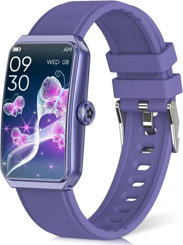 Vista 9 de Rastreador de actividad física con frecuencia cardíaca 24/7, oxígeno en sangre, rastreador de sueño, reloj de fitness impermeable, rastreador