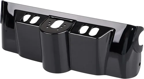 Vista 4 de Carenado interior negro vívido de ABS con kit de tapa de interruptor para Harley Touring Street Glide 2006-2013 Electra Glide 1996-2013