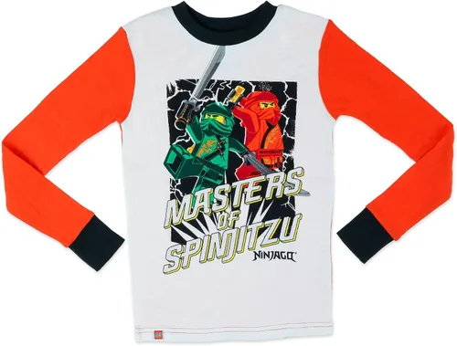 Vista 2 de LEGO Ninjago Boys 2 Piece Cotton Pajamas with Slippers