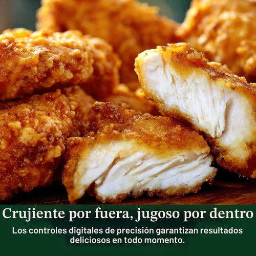 Vista 9 de Cuisinart ClearView - Freidora de aire de 4 cuartos con cesta de vidrio y placa antiadherente de cerámica sin PFAS, 5 funciones de cocción, 2