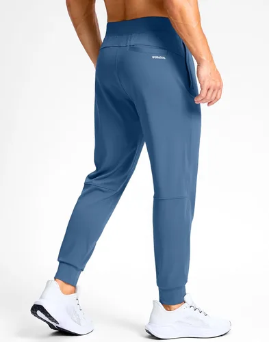 Vista 3 de G Gradual Pantalones deportivos de golf para hombre con bolsillos con cremallera, pantalones elásticos ajustados para correr, trabajo y correr