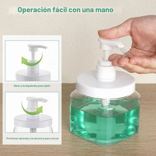 Vista 3 de Dispensador de botellas con dispensador de loción de 550 ml/18.6
