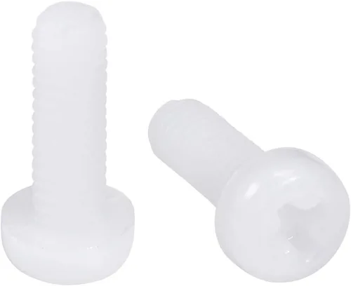 Vista 14 de uxcell M6x30mm Roscado Nylon Phillips Cruz Pan Cabeza Tornillos Tornillos de Máquina Blanco 50