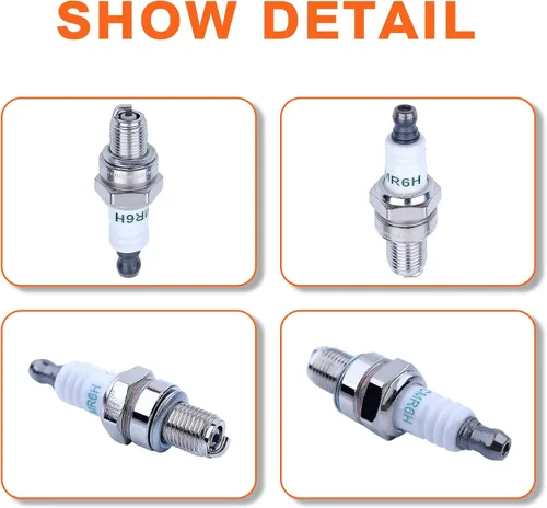 Vista 5 de Bujía para Husqvarna 130BT 150BT 170BF 170BT 180BF 180BT 350BF 350BT 360BT 370BTS 380BFS 380BTS 560BFS 570BFS 570BTS 426LST 233RJ 243R 253R 253R