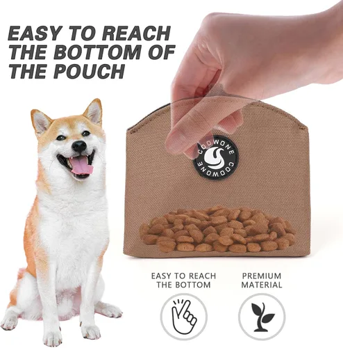 Vista 3 de Bolsa de golosinas para perros con cierre magnético, bolsa de entrenamiento para perros pequeños, tamaño de bolsillo, bolsa de golosinas para perros