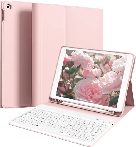 Vista 17 de kenke Funda para iPad de 9ª/8ª/7ª generación con teclado de 10.2 pulgadas Gris