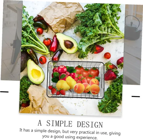 Vista 3 de Luxshiny Cesta de frutas de cocina con gradas Cesta de almacenamiento de verduras de frutas que cuelga para la cocina