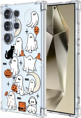 Vista 18 de Funda transparente de fantasma de Halloween (fantasma de Halloween, Google Pixel 7 Pro)