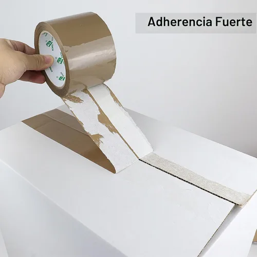 Vista 5 de BOMEI PACK Cinta de embalaje marrón de 3 pulgadas de ancho, repuestos de cinta de embalaje marrón resistente para cajas de mudanza, envío