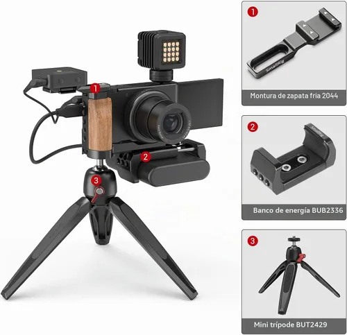 Vista 7 de SMALLRIG Soporte en forma de L con zapata fría para cámara digital Sony ZV1 - 2936