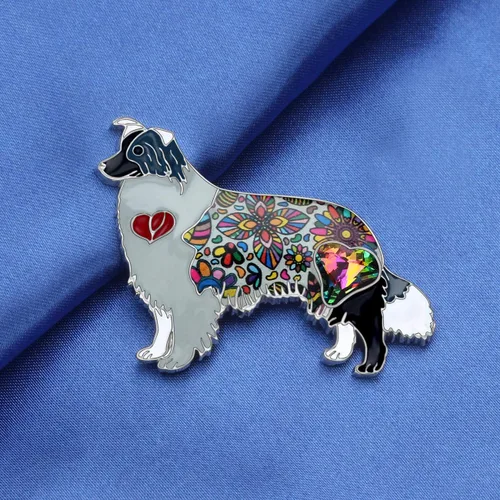 Vista 4 de NEWEI Broche esmaltado para perro para mujeres y niñas decoración de sombrero y chaqueta