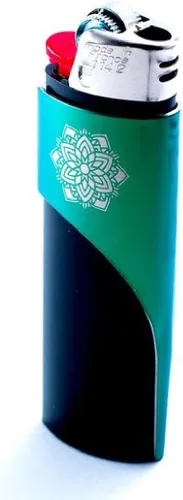 Vista 10 de Kasher Estuche para encendedor de mandala con encendedor, construcción elegante y duradera, herramienta multiusos ligera, portátil, accesorio