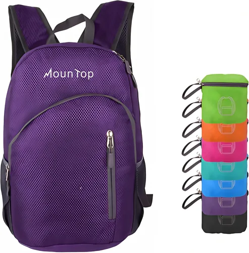 Vista 9 de MounTop Mochila resistente al agua plegable ligera al aire libre para viajes senderismo equitación