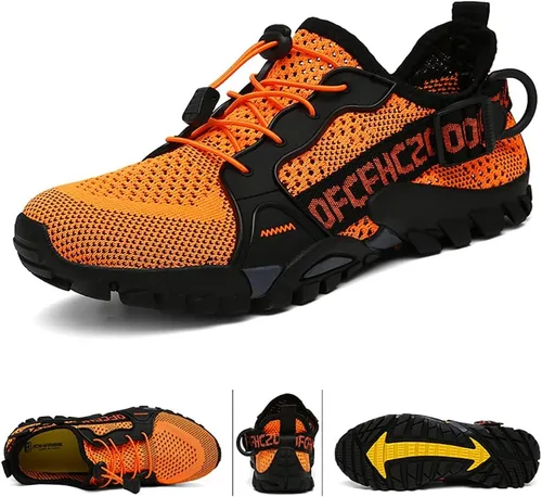 Vista 5 de Zapatos de agua para hombre y mujer, zapatos de senderismo al aire libre, secado rápido, zapatos acuáticos para playa, senderismo, senderismo