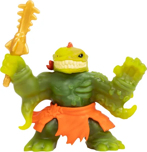 Vista 10 de Heroes of Goo Jit Zu Cursed Goo Sea Súper pegajosa, figura de acción de Goo llena de Goo Blazagon Hero Pack con cara que cambia
