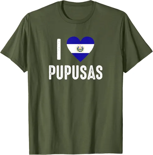 Vista 83 de Camiseta I Love Pupusa from El Salvador