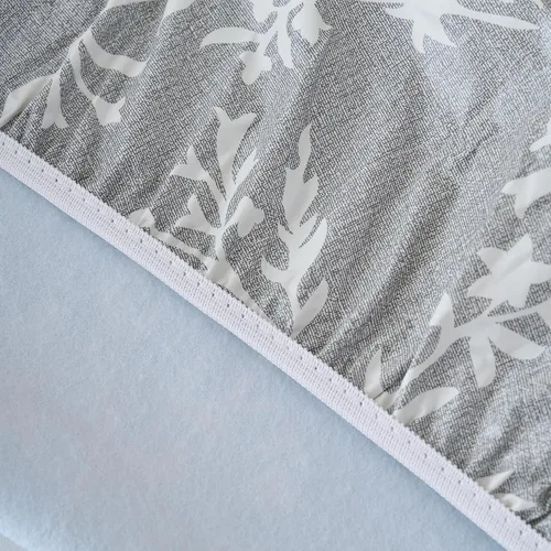 Vista 30 de LIBERECOO Mantel redondo de vinilo ajustable con reverso de franela, borde elástico, impermeable, resistente a las manchas, mantel lavable
