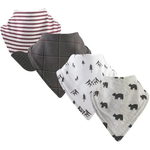 Vista 12 de Yoga Sprout Babero bandana con mordedor, alas, paquete de 4 Paquete de 4 alas