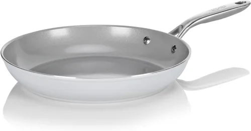Vista 9 de TECHEF - CeraTerra Collection, cacerola antiadherente de cerámica de 2 cuartos con tapa de vidrio (sin PTFE, PFAS ni PFOA), fabricada en Corea