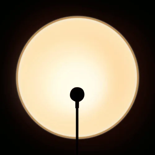 Vista 6 de EIUY Lámpara de puesta de sol, proyector de luz de puesta de sol LED de proyección de luz de noche de 360 grados de rotación romántica arco iris luz