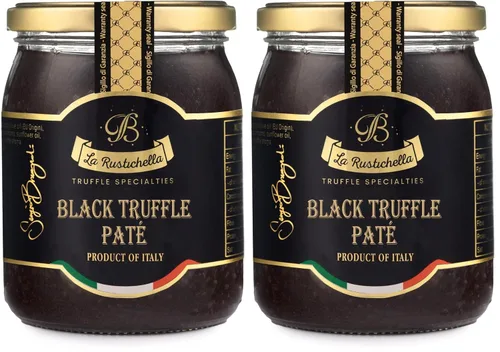 Vista 7 de La Rustichella - Paté de trufa negra 3.17 oz (90 gr) - 100% fabricado en Italia Vegano, sin gluten, sin colesterol