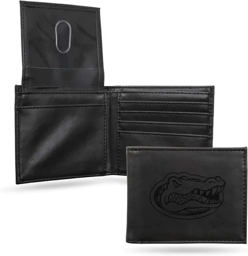 Vista 100 de NCAA Rico Industries Cartera Billetera con Grabado Láser Cartera Billetera con Grabado Láser - Diseño Delgado - Gran Regalo