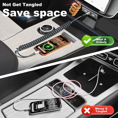 Vista 3 de Quickeep Cable USB C de 3 pies, paquete de 2 cables de carga USB C a USB C