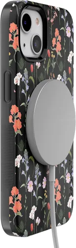 Vista 6 de Casely Funda para iPhone 13 Jardín Secreto Flores mixtas Diseño protector audaz Compatible con MagSafe