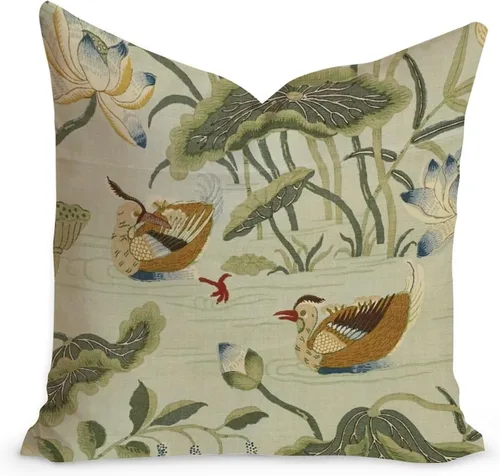 Vista 7 de Funda de almohada de lino blanco con cremallera de 16 x 16 pulgadas (83 x quzgxe9xq)