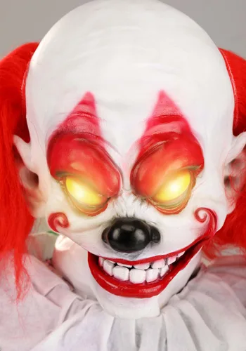 Vista 7 de Decoración Animatrónica de Payaso Asesino de 1.2 m para Halloween Multicolor