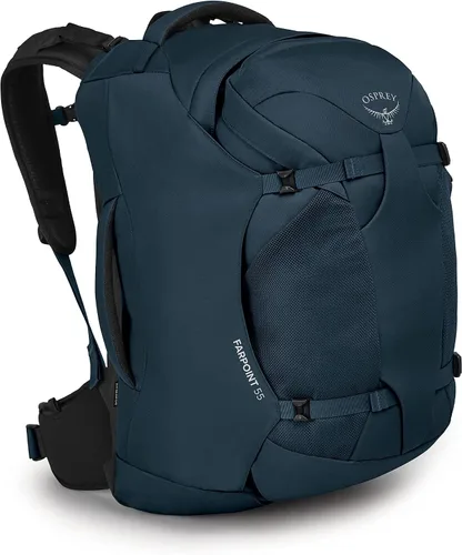 Vista 16 de Mochila de viaje Osprey Farpoint 80L para hombre, negra Negro